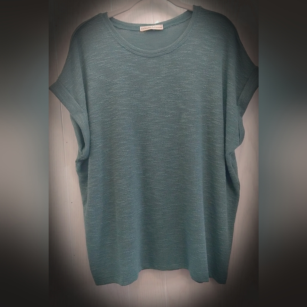 Women's "Jade Green" Knit Top